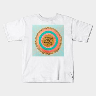 Stop and Pause Mandala Kids T-Shirt